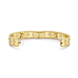 18K Yellow Gold Perlée Clovers Bracelet