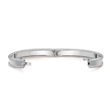 18K White Gold Perlée Signature Bracelet