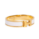 18K Clic H White Bracelet