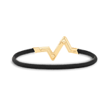 18K Louis Volt Upside Down Play Black Bracelet