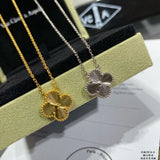 18K Vintage Alhambra Pendant Clover Necklace