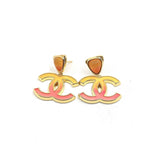 18K Classic Peach CC Dangle Earrings
