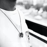 18K Louis Monogram Charms Necklace