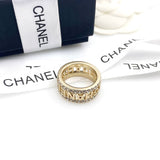 18K CC Diamond Ring