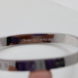 18K White Gold Love Bracelet