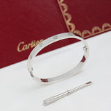18K White Gold Love Bracelet