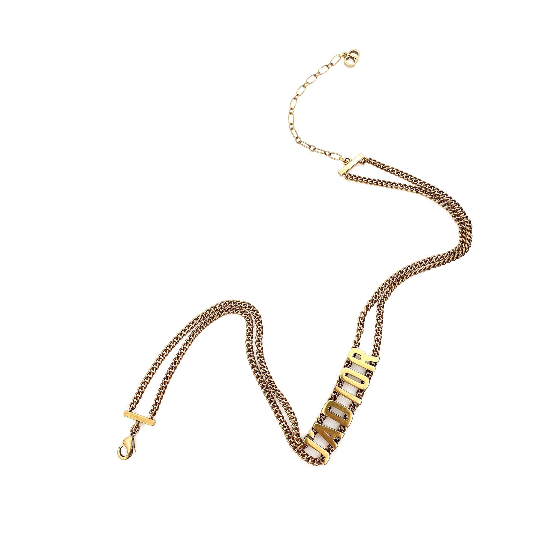 18K CD J'Adior Choker Chain Necklace