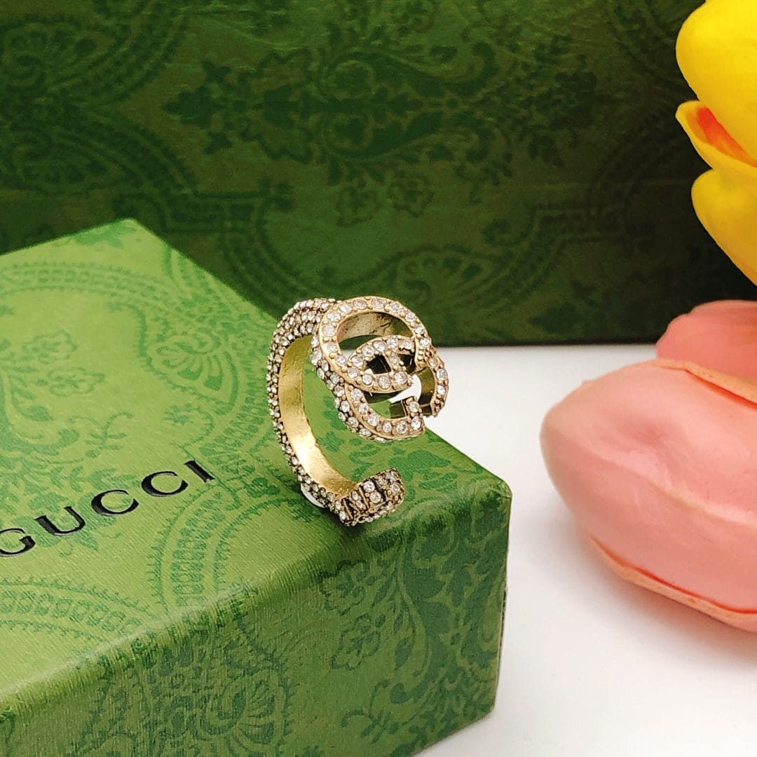 18K GG Crystal Ring