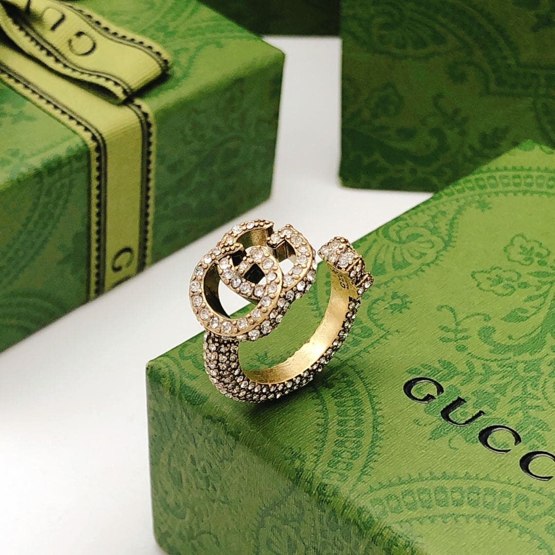 18K GG Crystal Ring