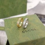 18K Double G Icon Full Diamonds Ring