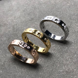 18K GG Icon Diamonds White Gold Ring