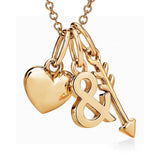 18K T Wine and Dine Pendant Necklace