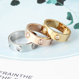18K Love Wedding Eight Diamonds Ring