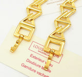 18K Louis Volt Curb Chain Large Bracelet
