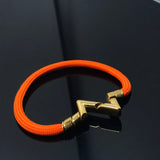 18K Louis Volt Upside Down Play Red Bracelet