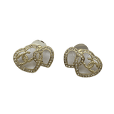 18k CHANEL CC Diamonds Earrings