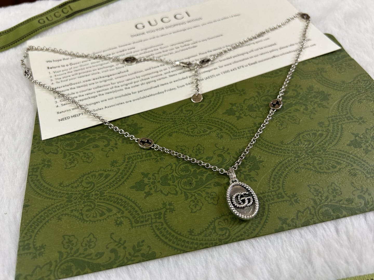 Double G Pendant Necklace