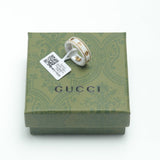18K GG Interlocking G Icon White Zirconia Ring