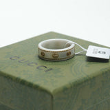 18K GG Interlocking G Icon White Zirconia Ring