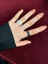 18K GG Interlocking G Icon White Zirconia Ring