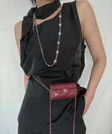 18K Crystal CC Chain Link Necklace