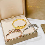 18K BV Serpenti Demi-Pave Diamonds Bracelet
