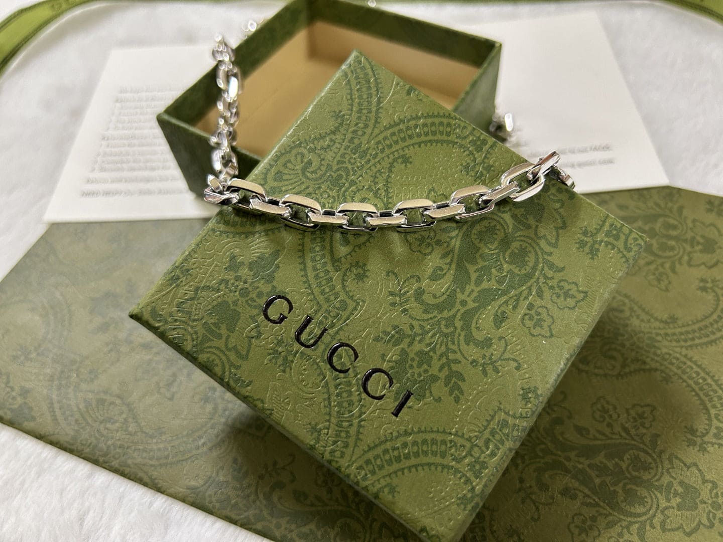 Double G Interlocking G Chain Necklace