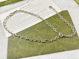 Double G Interlocking G Chain Necklace