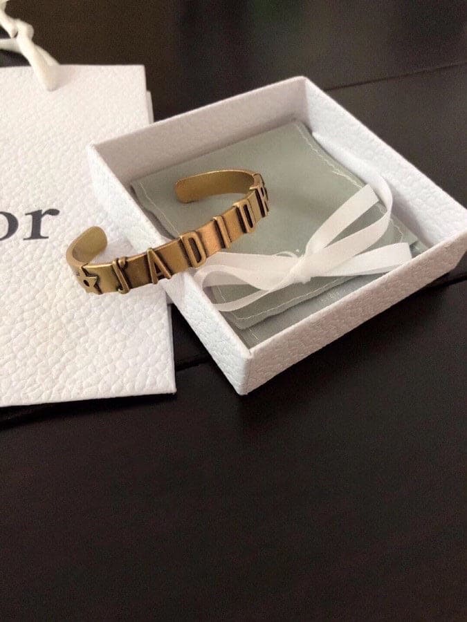 18K CD J¡¯adior Star Open Cuff Bracelet