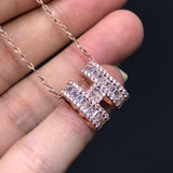 18K H Diamonds Necklace