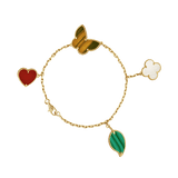 18K Van Cleef & Arpels Lucky Alhambra Four Motifs Bracelet