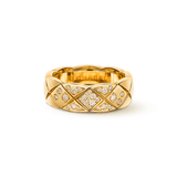 18K Yellow Gold Chanel Coco Crush Diamonds Ring