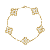 18K Van Cleef & Arpels Vintage Alhambra Diamonds Bracelet