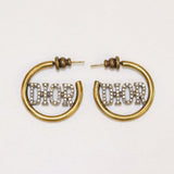 18K CD 30 Montaigne Hoop Earrings