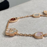 18K Lucky Spring Five Motifs Clover Bracelet