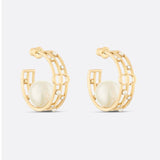 18K CD D-Backstage Pearl Earrings