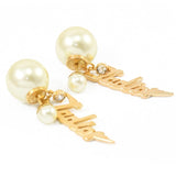 18K CD Tribales Vintage Earrings