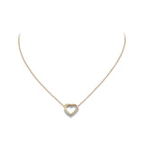 18K Trinity Heart Diamond Necklace