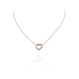 18K Trinity Heart Diamond Necklace