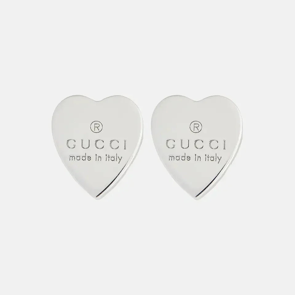 18k GUCCI Heart Earrings