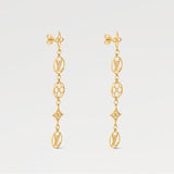 18K Louis Lace Long Earrings