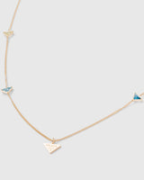 18K Pra Eternal Gold Semi-Precious Stones Necklace