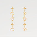 18K Louis Lace Long Earrings