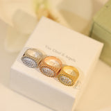 18K Perlée Diamond Ring