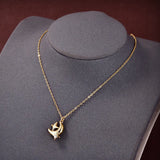 18K Bottega Veneta Star Moon Necklace