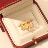 18K Grain De Café Ring