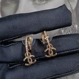 18K CC Vintage Gold Earrings