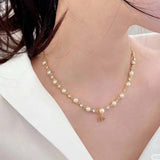 18K CD Pearl Chain Necklace