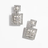 18K CC Diamond Pearl Perfume Earrings