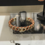 18K CC 26C Black Open Cuff Bracelet
